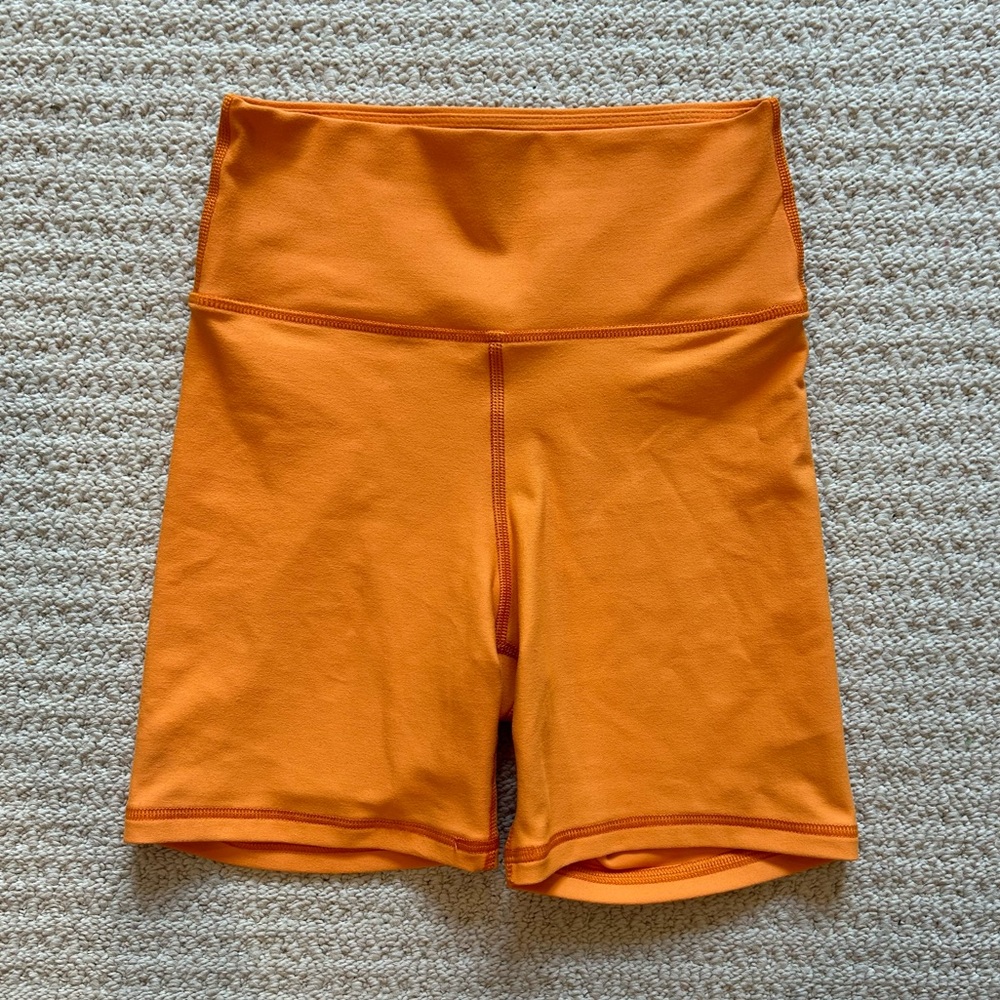 Becca Orange Biker Shorts - Picture 2 of 7